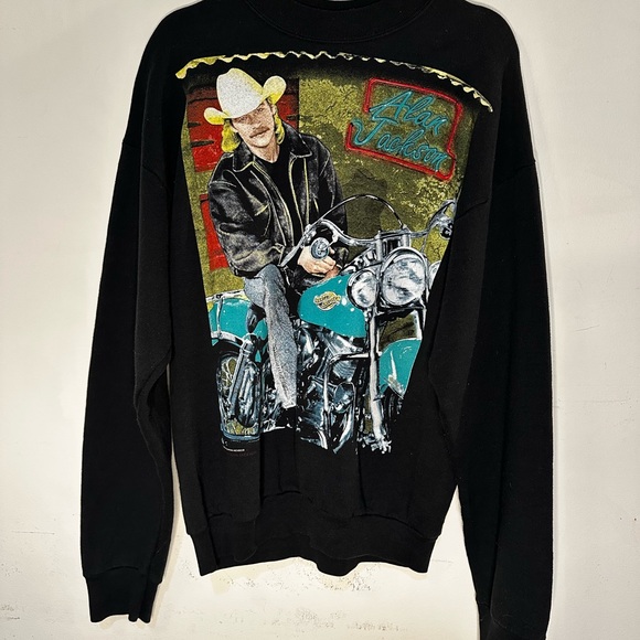 Black Graphic Men's Sweater